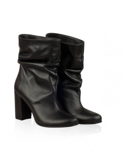 Botine Dama Piele Naturala Fronsate Casual N59