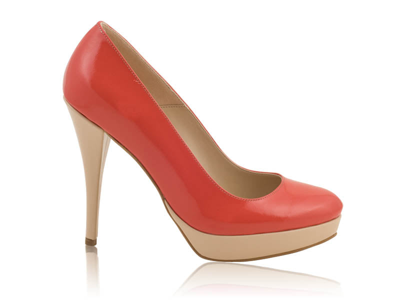 Pantofi dama piele Model N 20   Corai- disponibili pe orice culoare