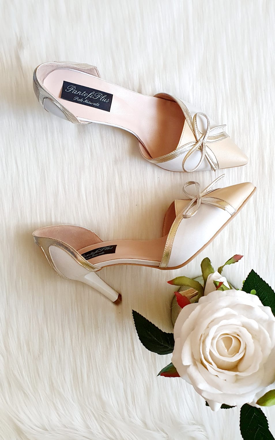 Pantofi Stiletto Style Fundita Bej C24