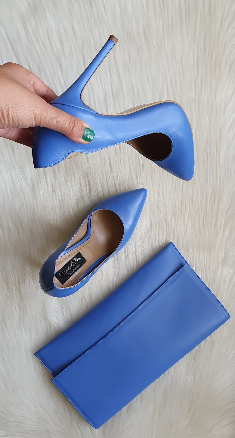 Pantofi Stiletto Albastru Electric Anabel L17- orice culoare