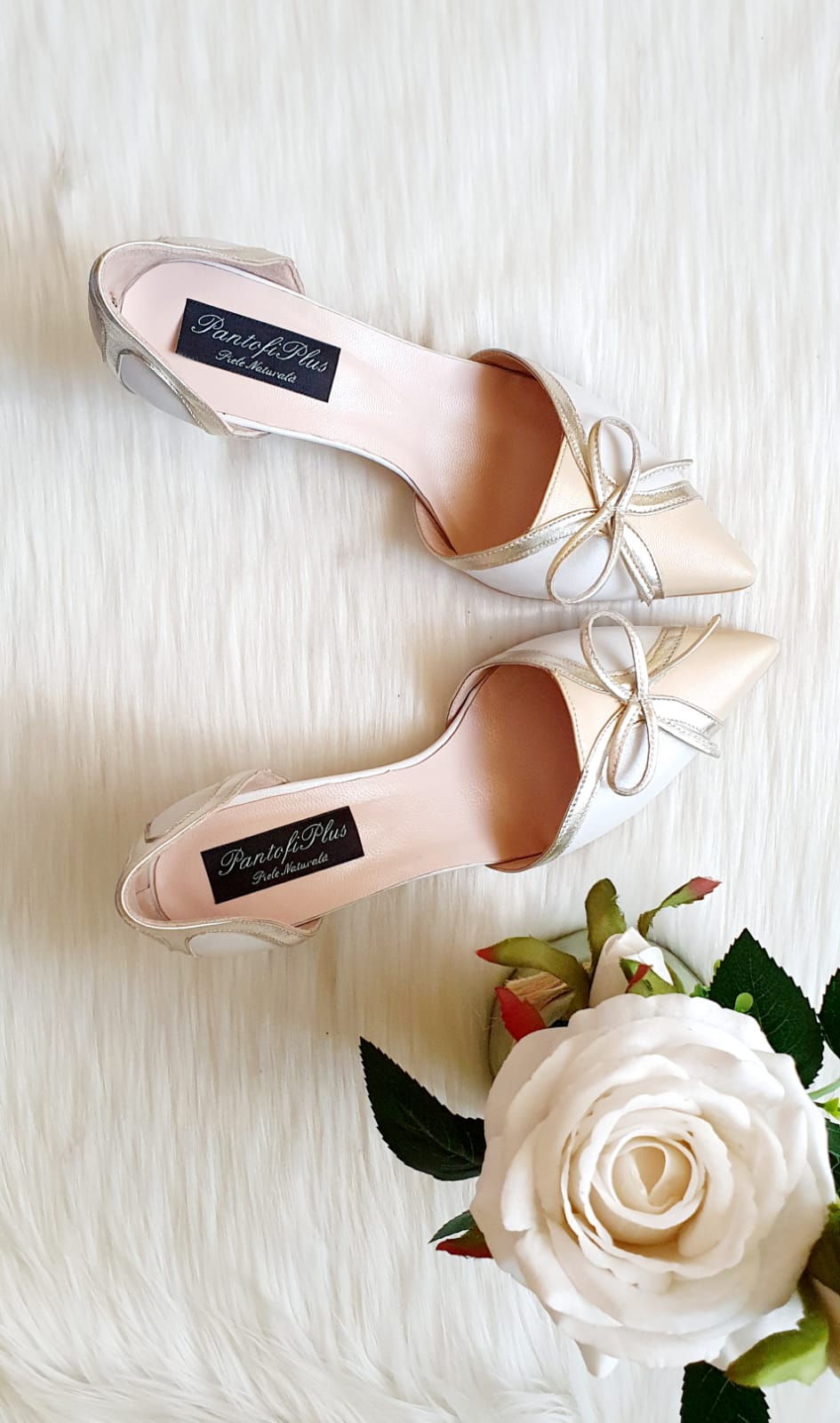 Pantofi Stiletto Style Fundita Bej C24