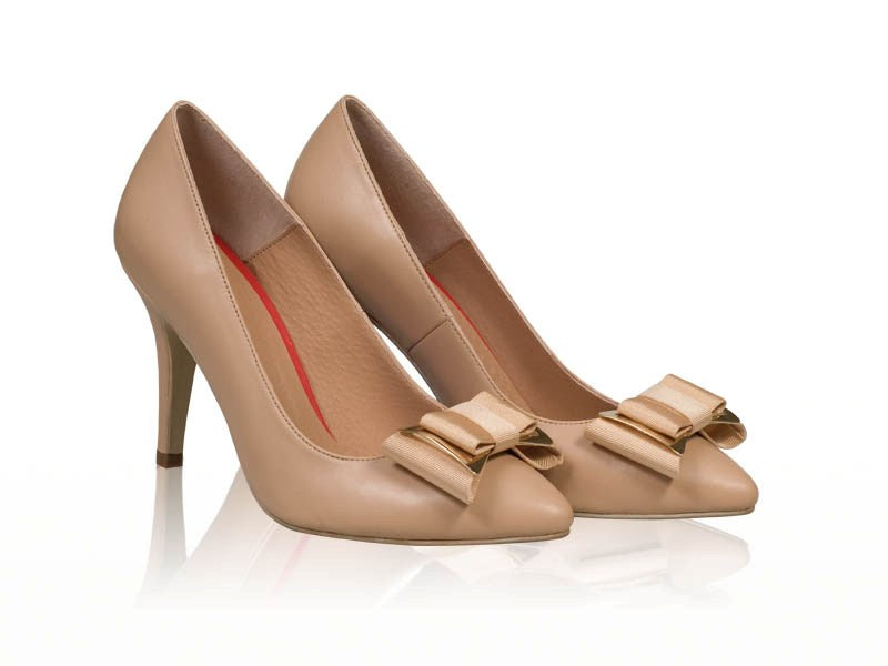 Pantofi piele stiletto cu funda N7 - orice  culoare
