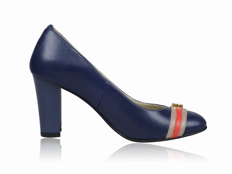 Pantofi dama piele Bleumarin V15 - orice culoare