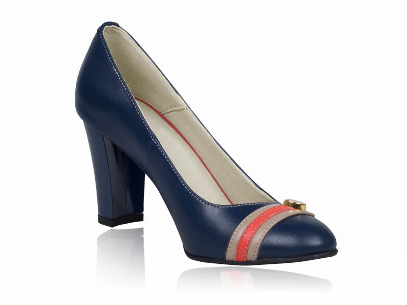 Pantofi dama piele Bleumarin V15 - orice culoare
