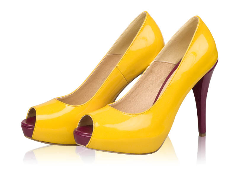 Pantofi dama piele Model N 11  Galbeni - disponibili pe orice culoare