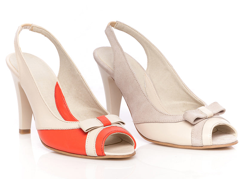 Pantofi piele P22 Corai - orice culoare