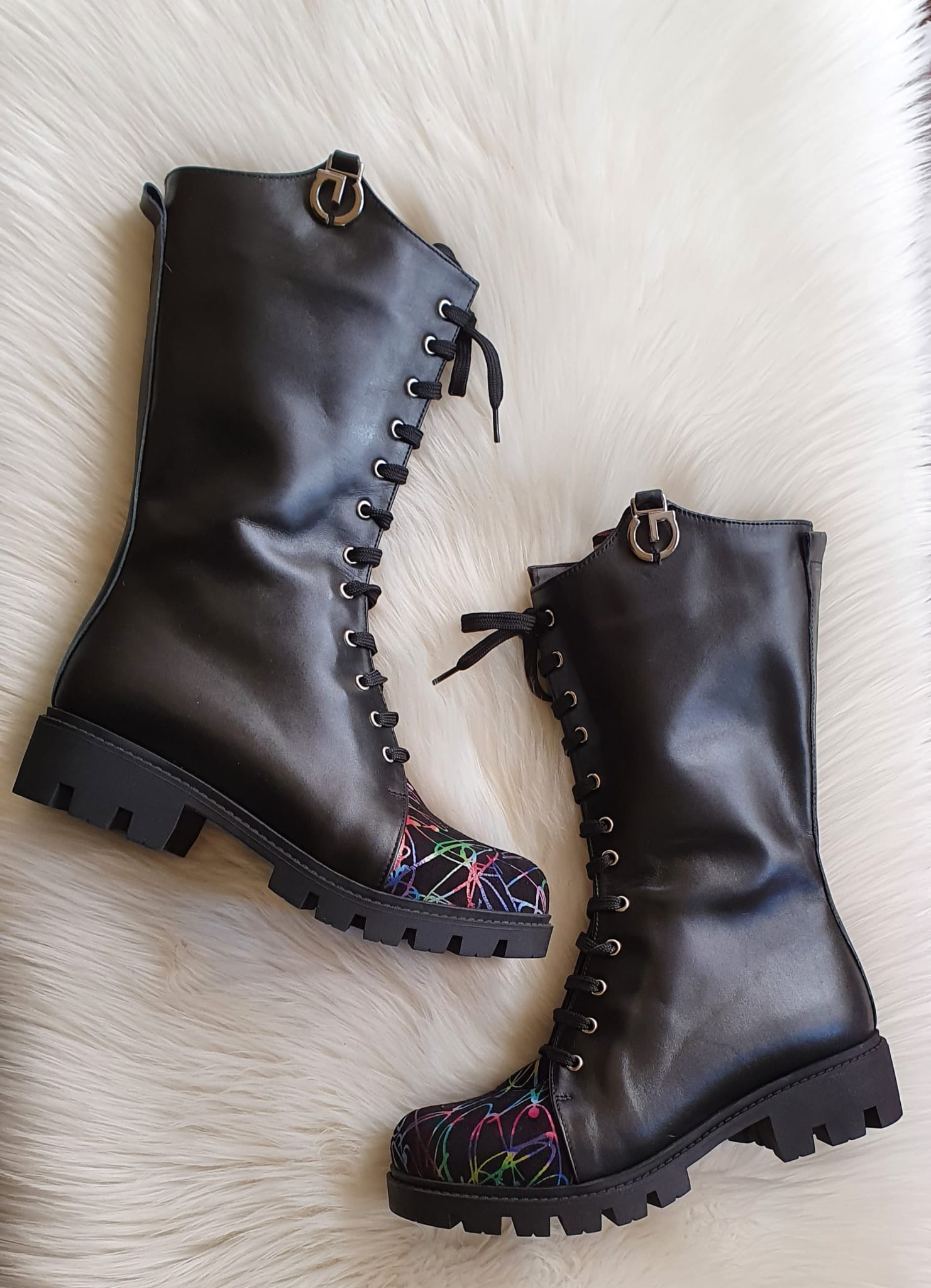 Bocanci Inalti din Piele Naturala Hanna V44 - orice culoare