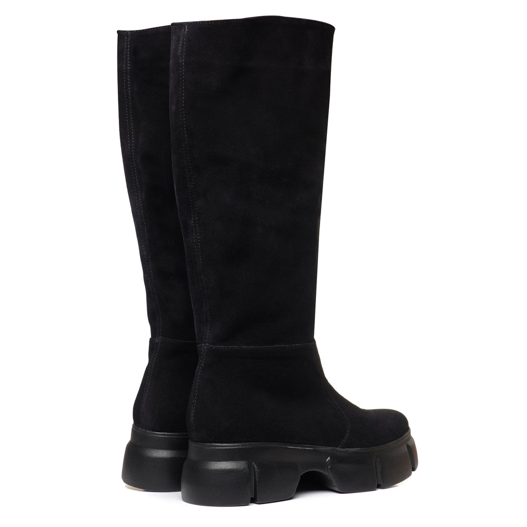 Cizme Talpa Bocanc Piele Intoarsa Negru E41 - orice culoare