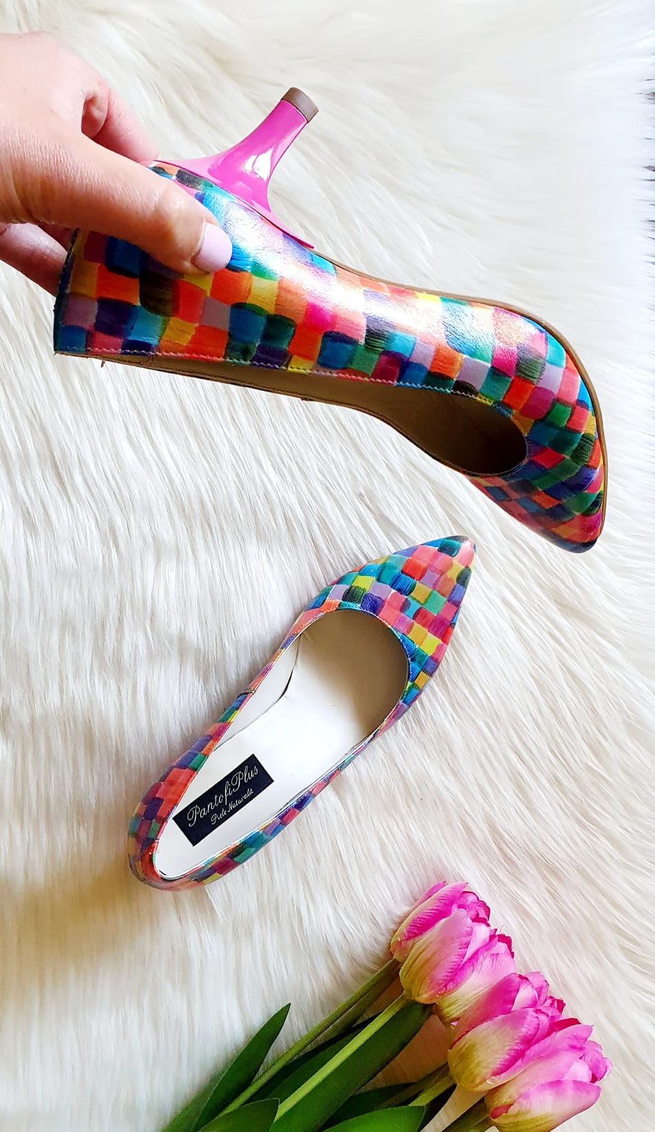 Pantofi Stiletto Turcoaz Toc Mic I1 - orice culoare