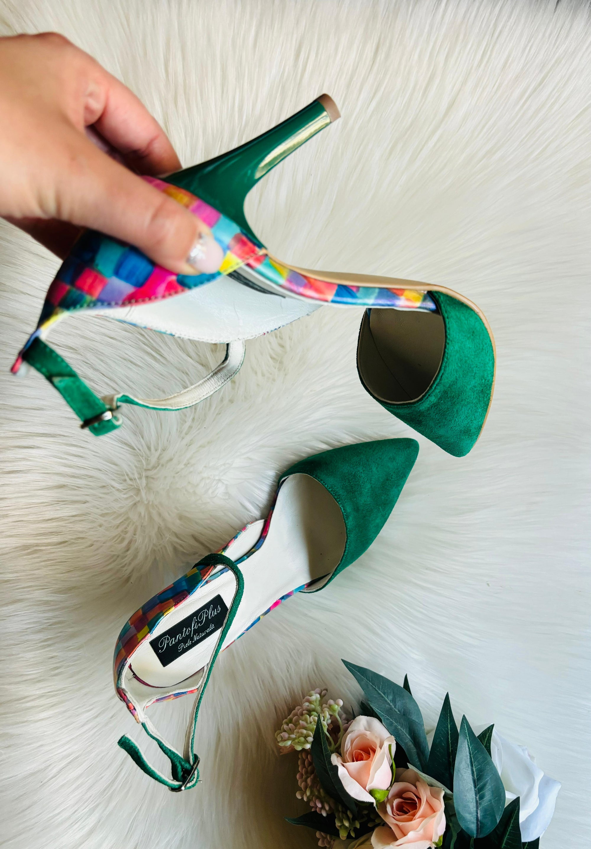 Pantofi Stiletto Verde Clara C14  - orice culoare