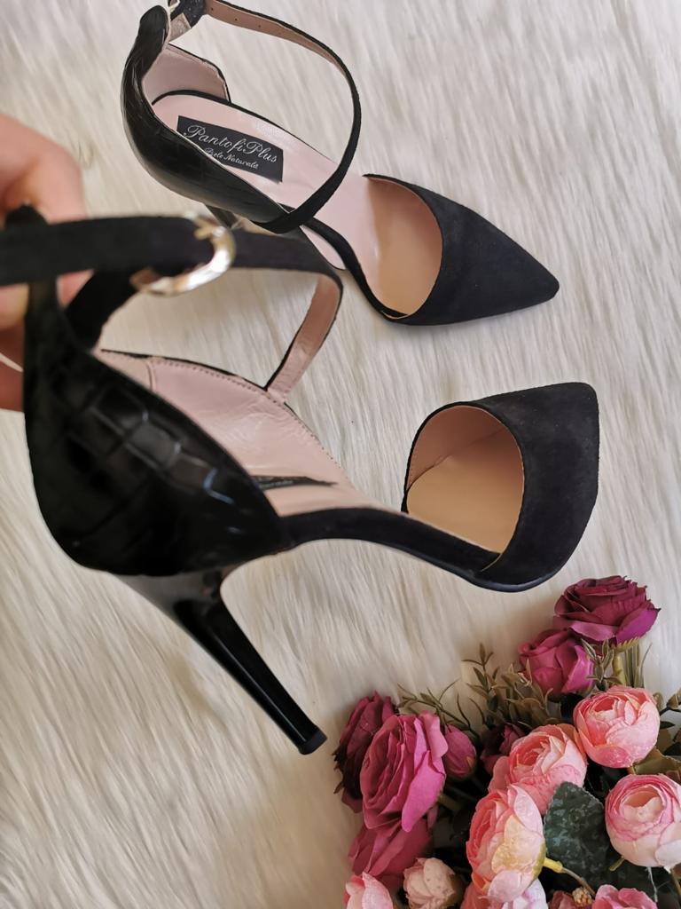 Pantofi Stiletto Negru Clara C14 - orice culoare