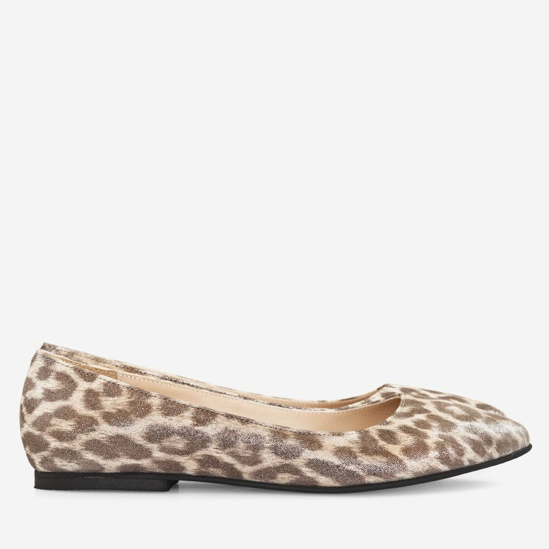 Balerini piele animal print D32 - Orice Culoare