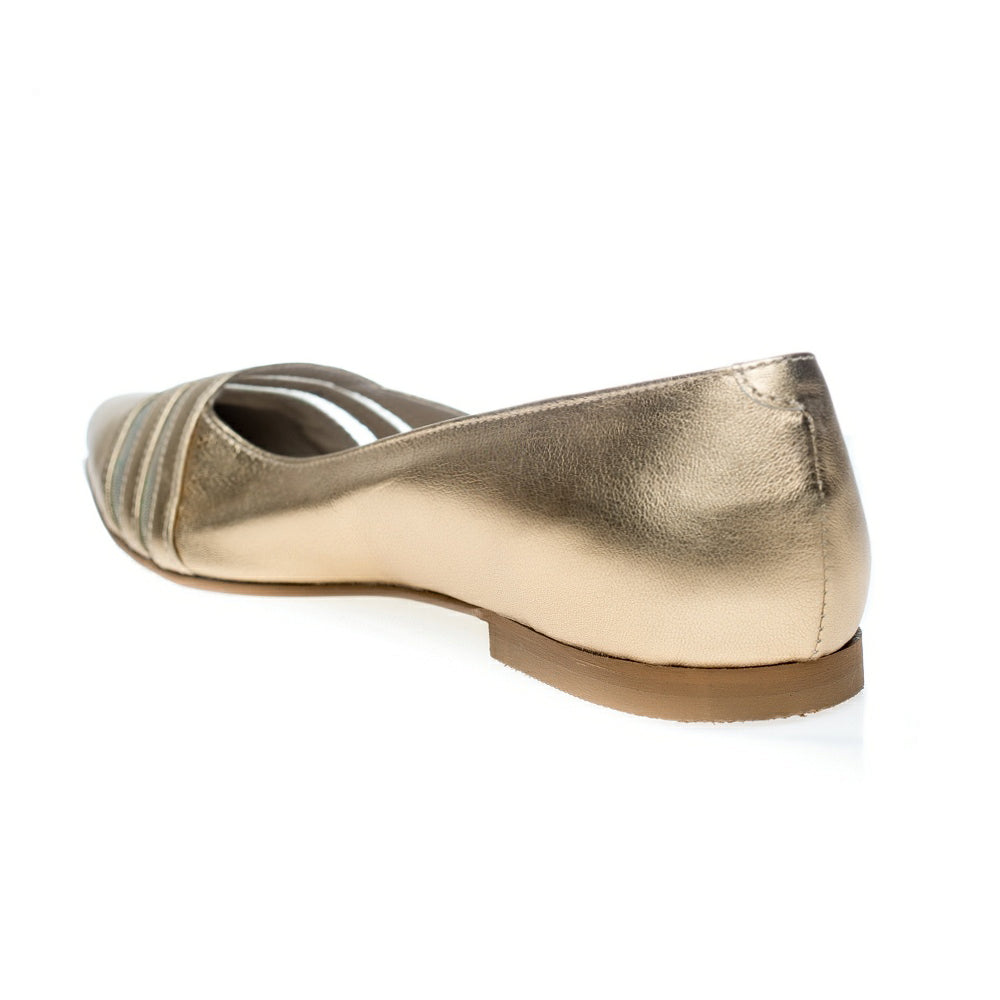 Balerini piele auriu Lora C3 - orice culoare