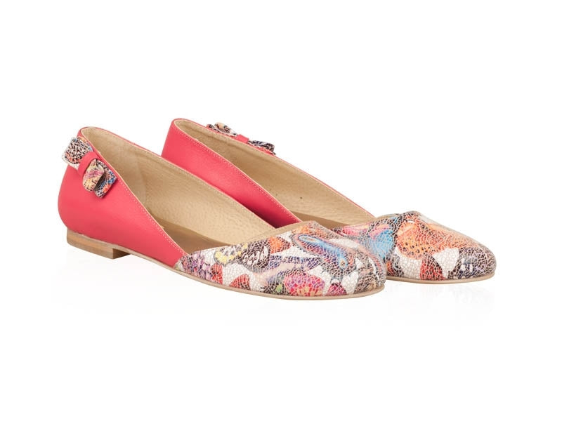 Balerini piele roz Butterfly N12 - orice culoare