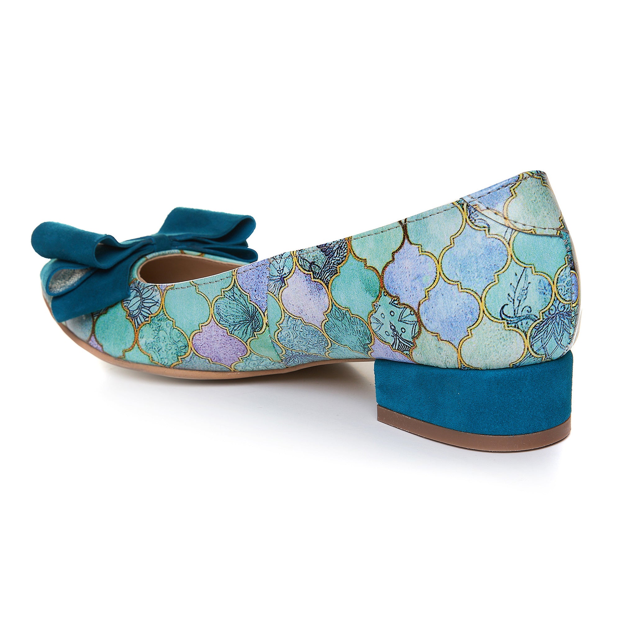 Balerini Piele Turcoaz cu Funda V11 - Orice Culoare- Orice Culoare