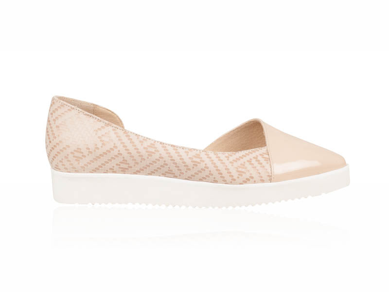 Balerini piele nude model Chloe N14 - orice culoare