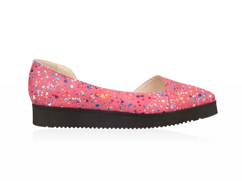 Balerini Piele Roz Model Chloe N14 - Orice Culoare