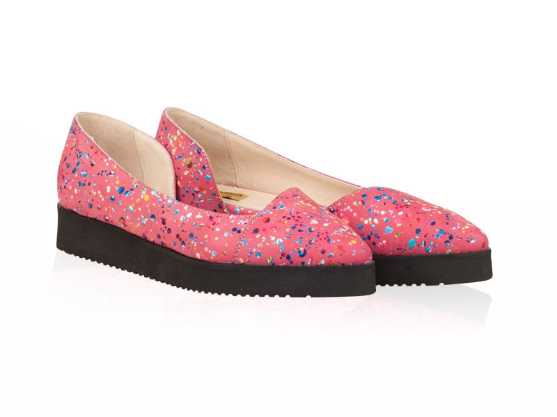 Balerini Piele Roz Model Chloe N14 - Orice Culoare