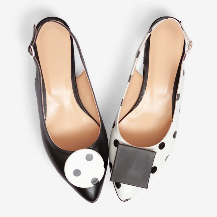 Balerini asimetrici decupati piele buline D42 - orice culoare