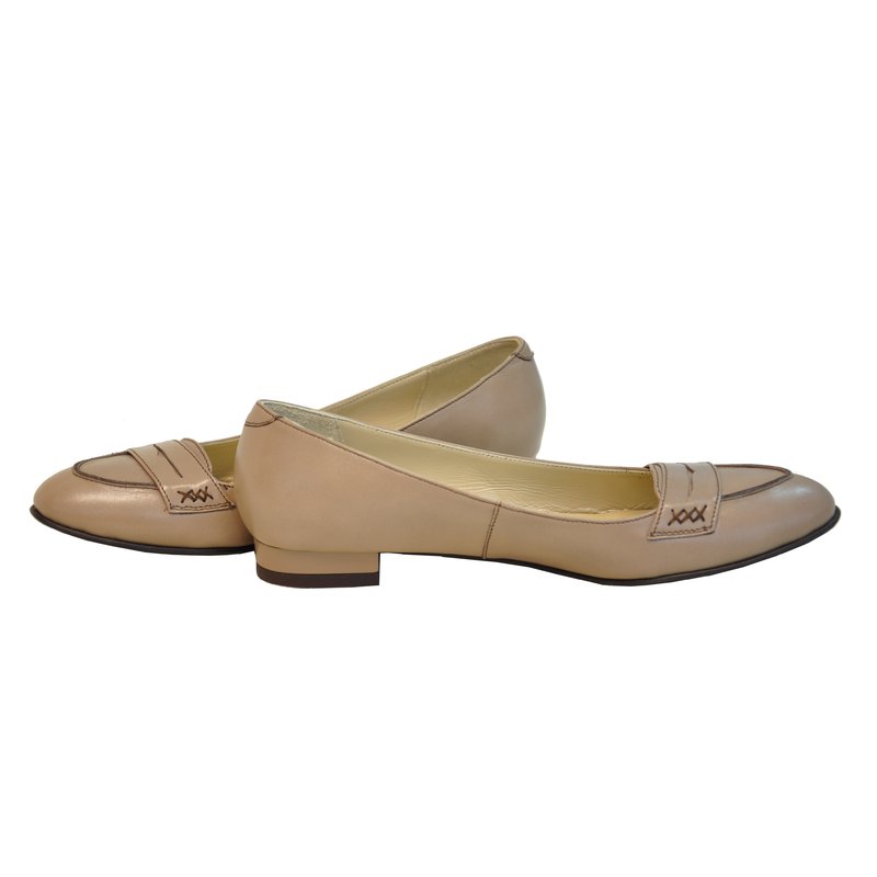 Balerini Retro piele naturala nude - orice culoare