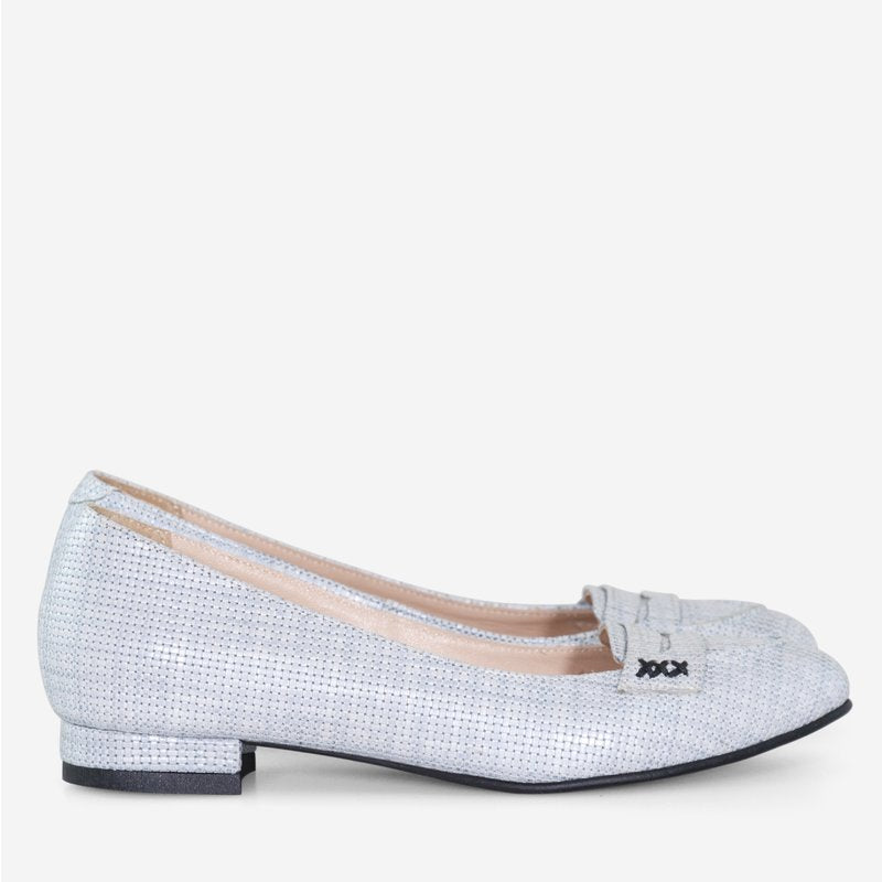 Balerini piele naturala gri Office D50 - orice culoare