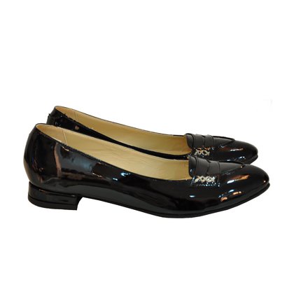 Balerini Retro piele lacuita negru - orice culoare
