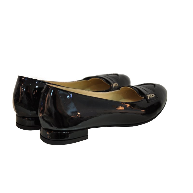 Balerini Retro piele lacuita negru - orice culoare