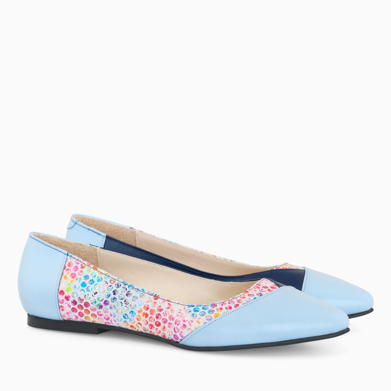 Balerini Piele Bleu Renne  D14 - orice culoare