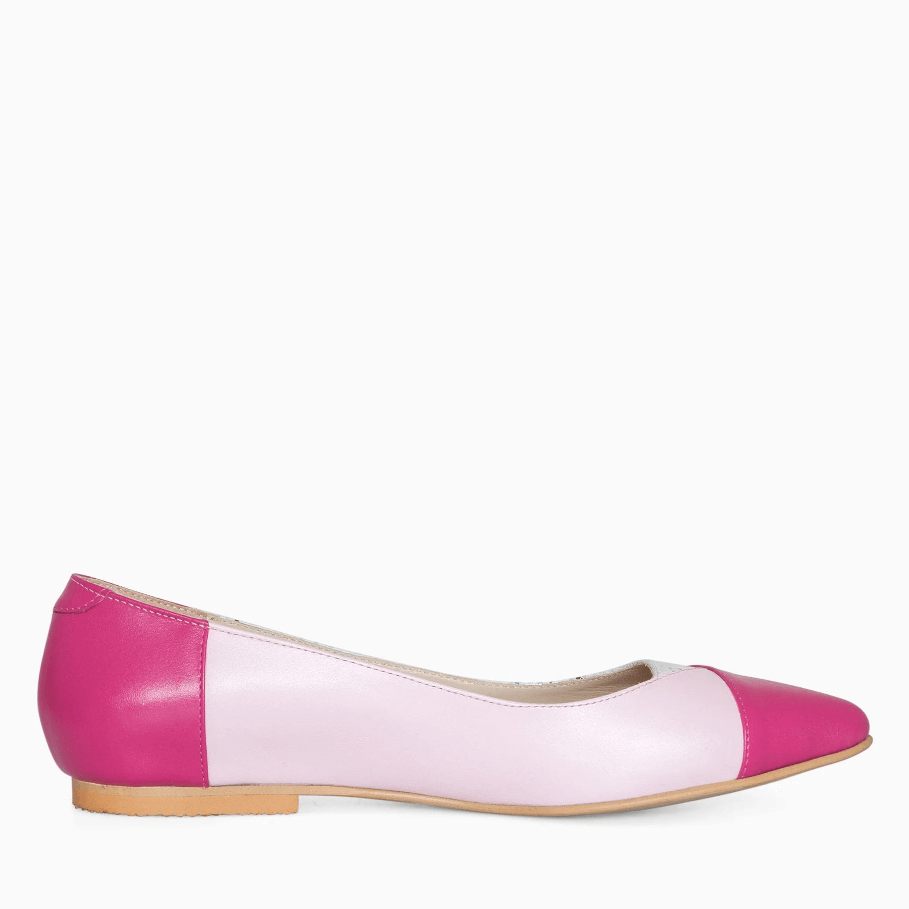 Balerini fuchsia din piele naturala D11 - orice culoare