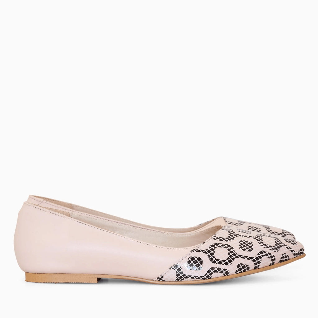 Balerini din piele naturala nude D23 - orice culoare