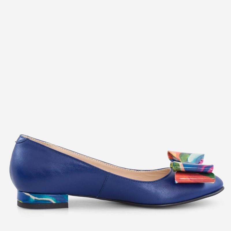 Balerinipiele albastru funda color Diane D20 - orice culoare