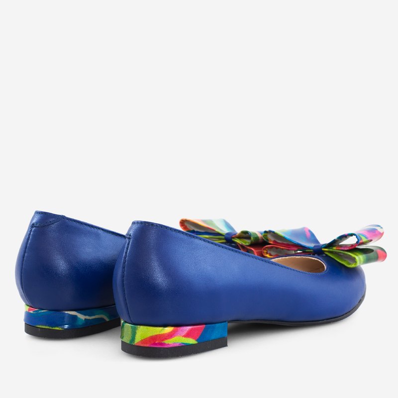 Balerinipiele albastru funda color Diane D20 - orice culoare