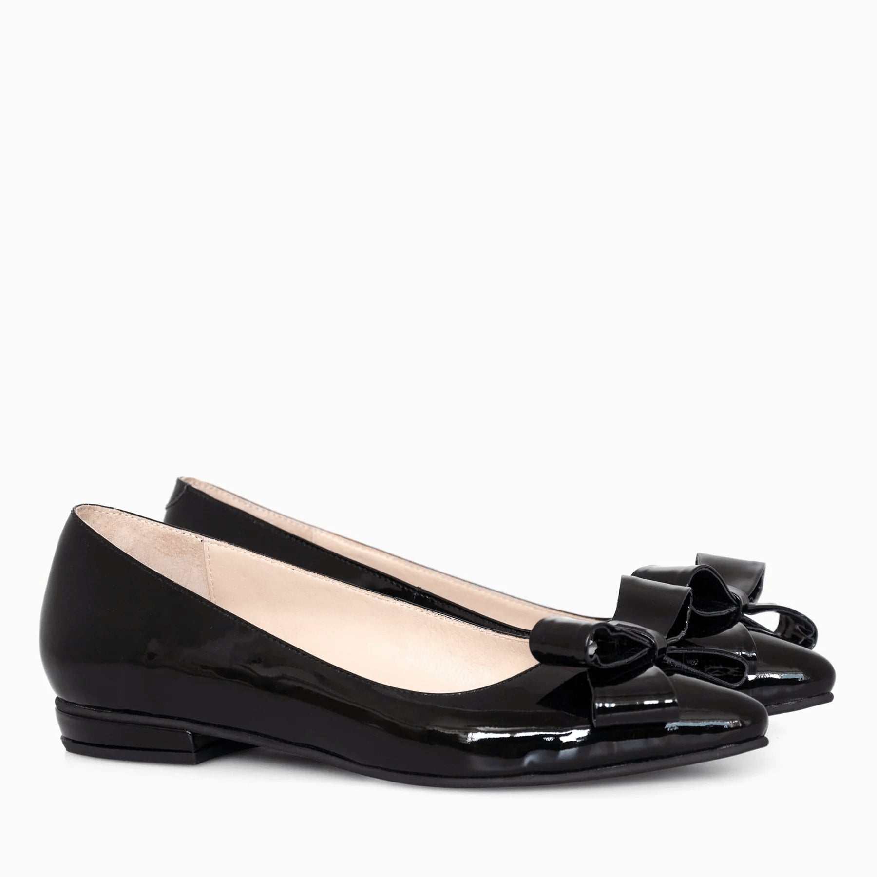 Balerini din piele naturala lacuita D33 - orice culoare