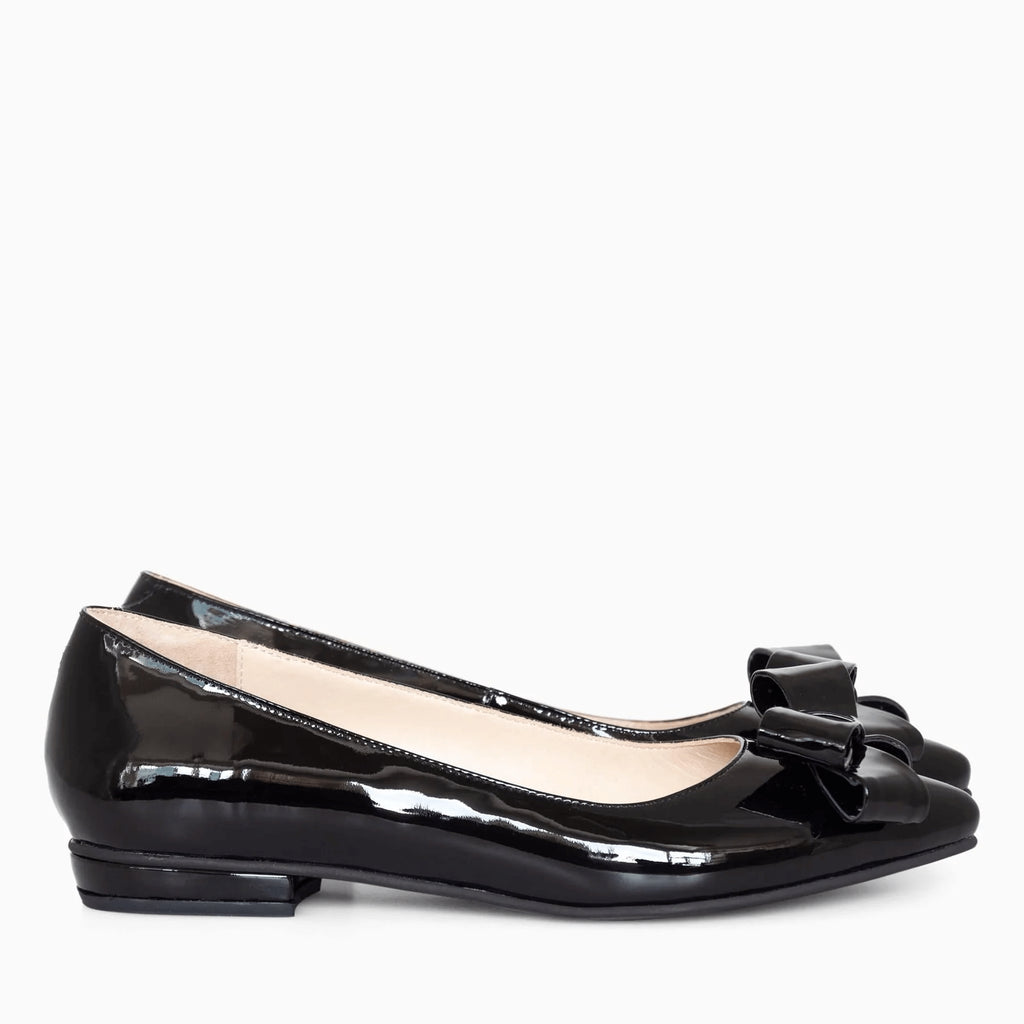 Balerini din piele naturala lacuita D33 - orice culoare