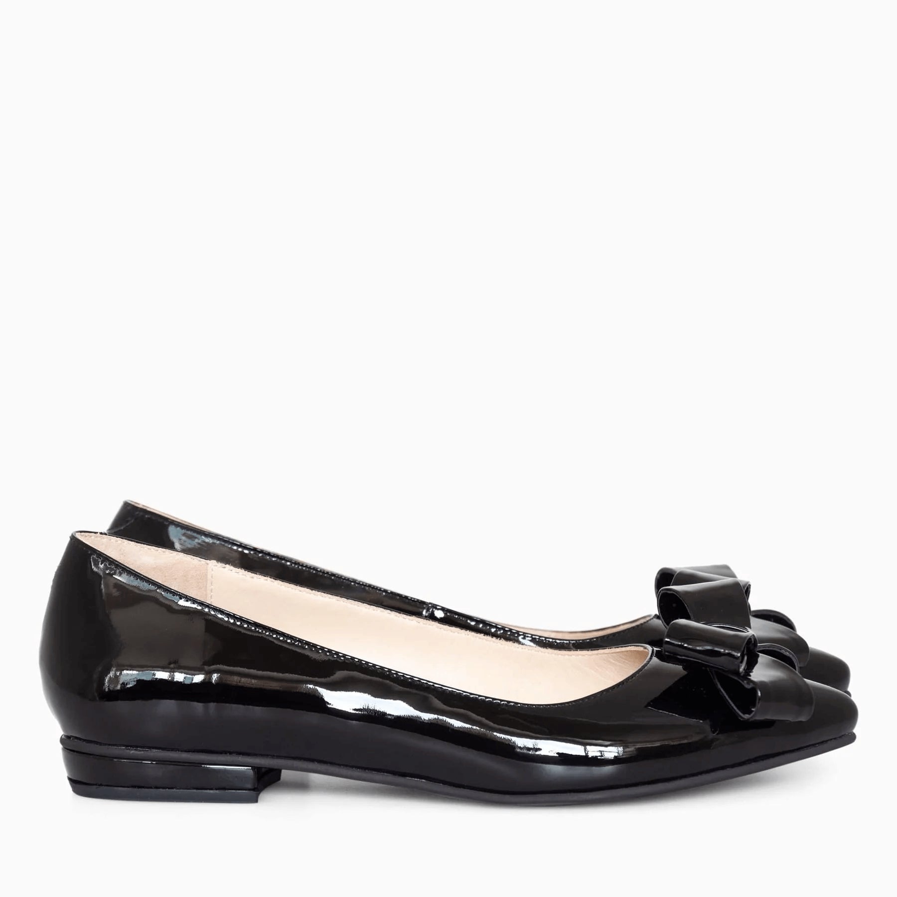 Balerini din piele naturala lacuita D33 - orice culoare