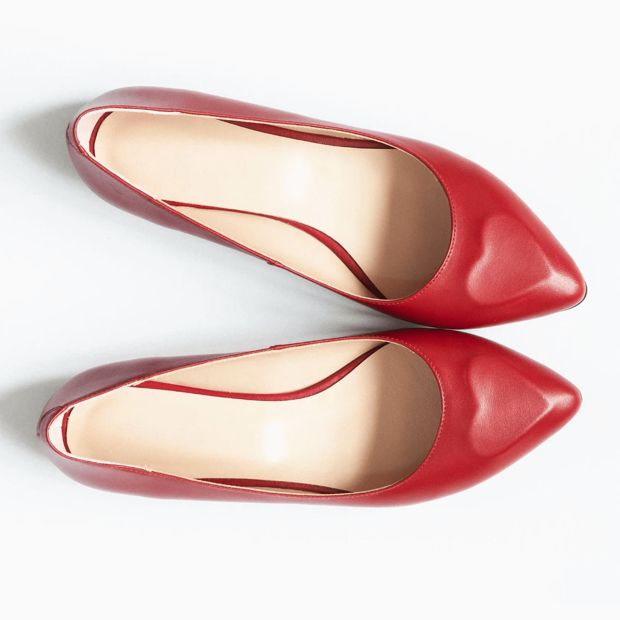 Balerini din piele naturala rosie D40 - orice culoare