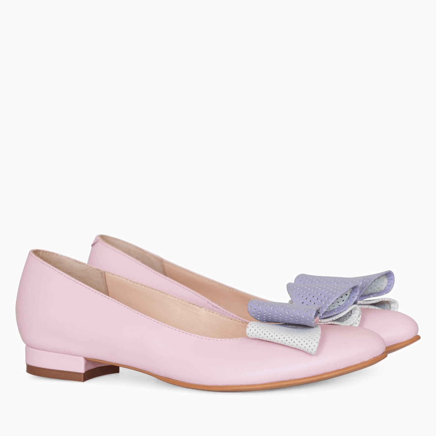 Balerini roz din piele naturala D6 - orice culoare