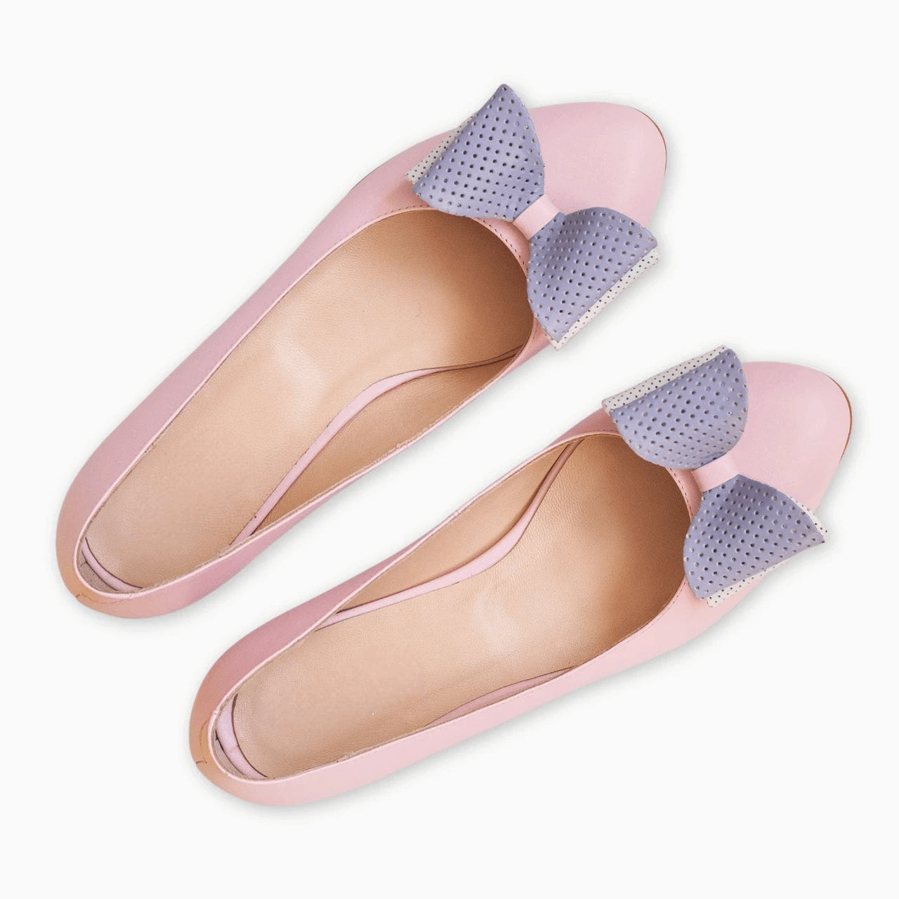 Balerini roz din piele naturala D6 - orice culoare