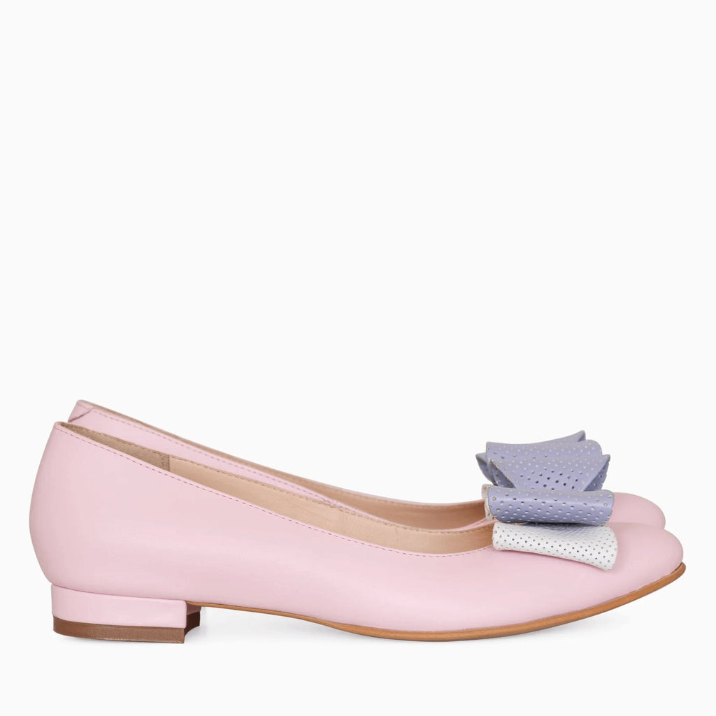 Balerini roz din piele naturala D6 - orice culoare