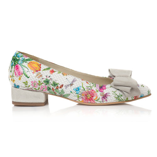 Balerin piele floral Taisia V1 - orice culoare