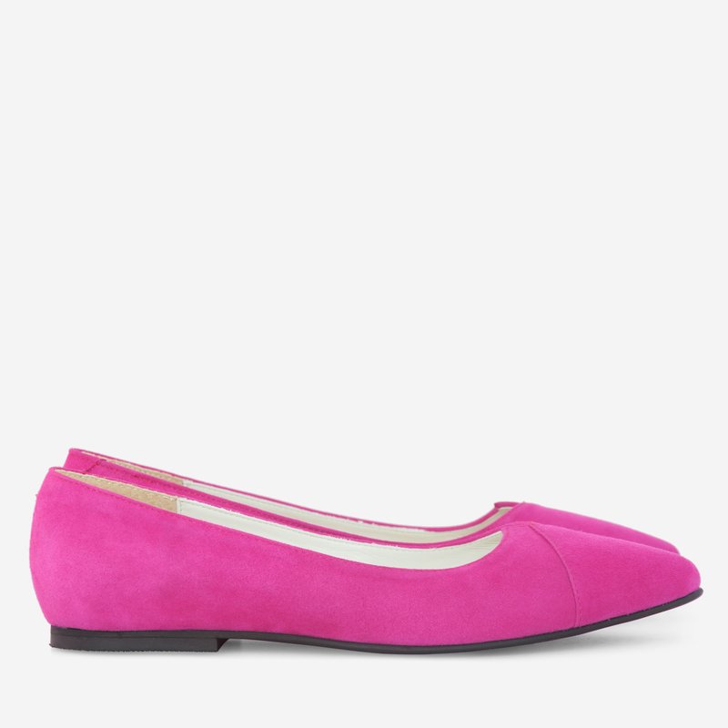 Balerini Piele Fucsia/Albastru Electric D15 - orice culoare