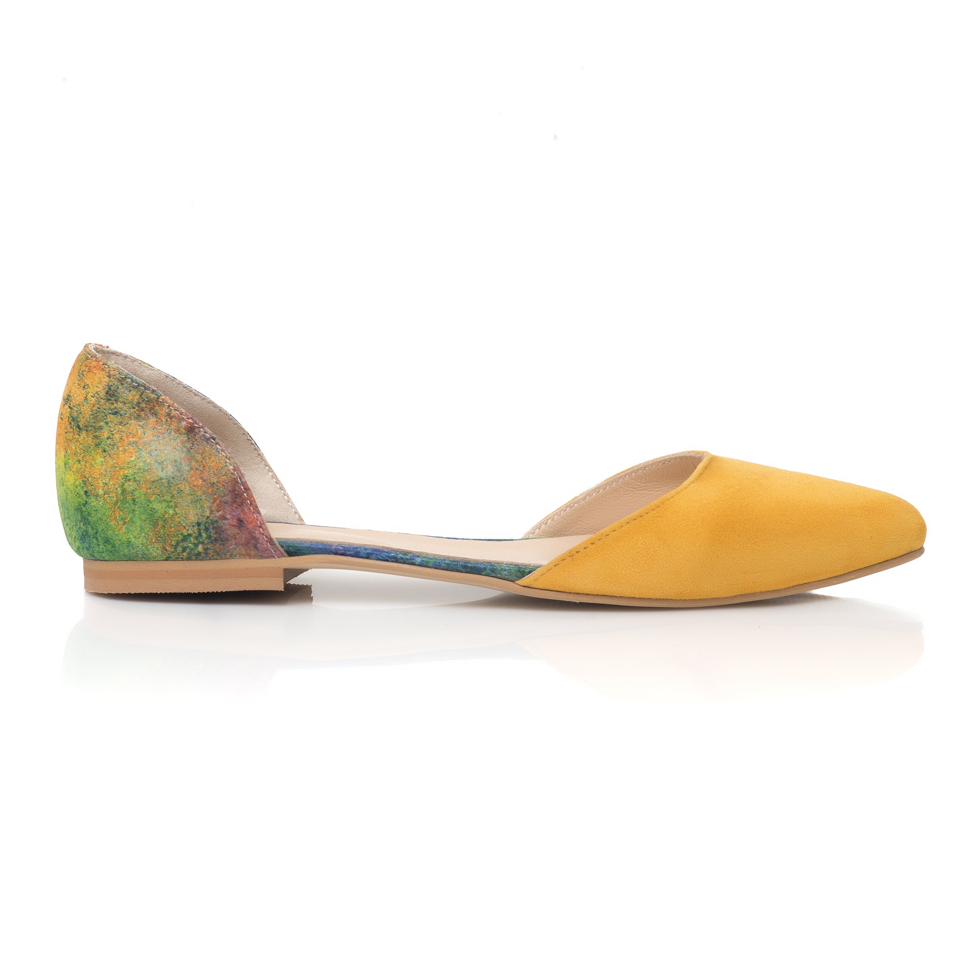 Balerini Piele Galben Carmi C4 - orice culoare