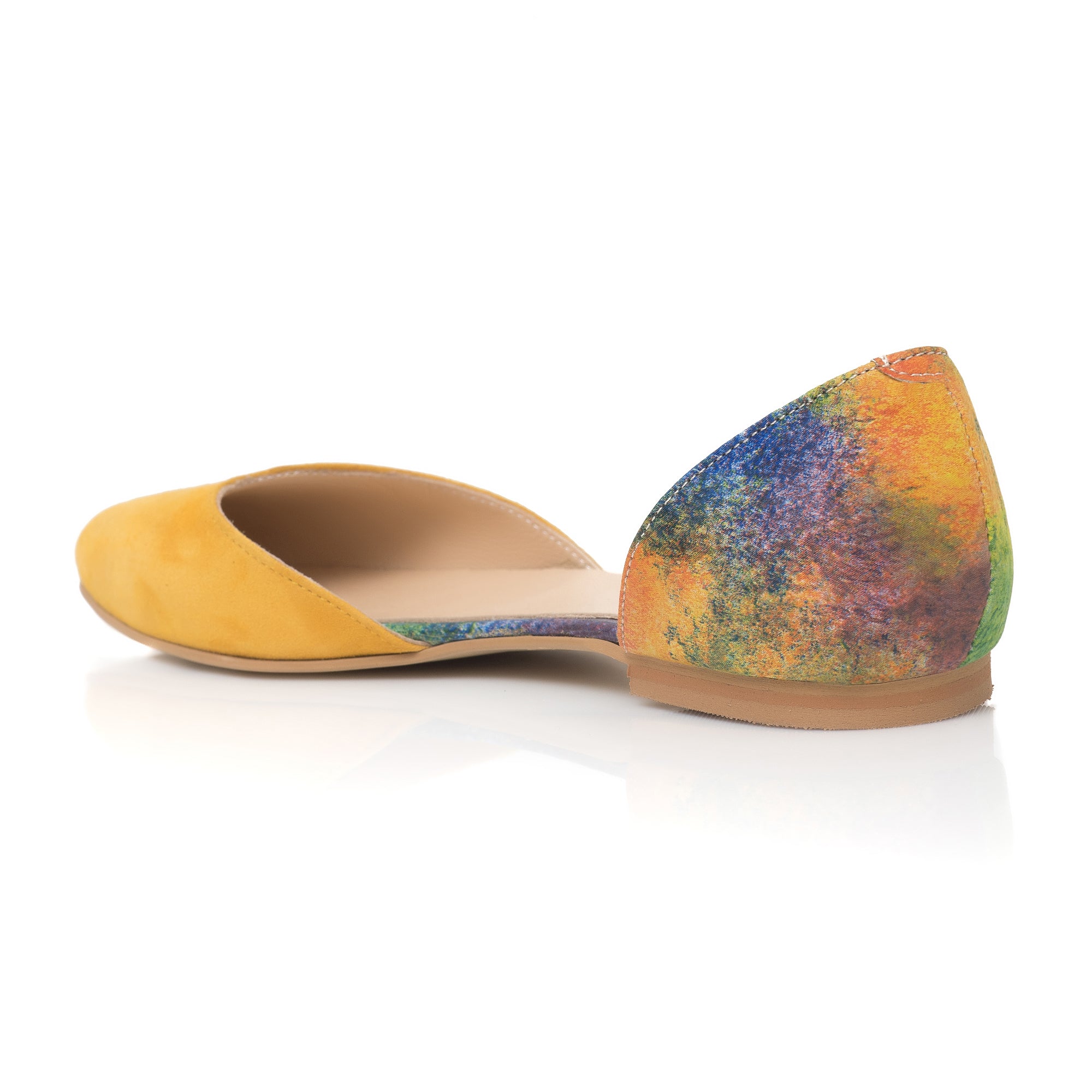 Balerini Piele Galben Carmi C4 - orice culoare