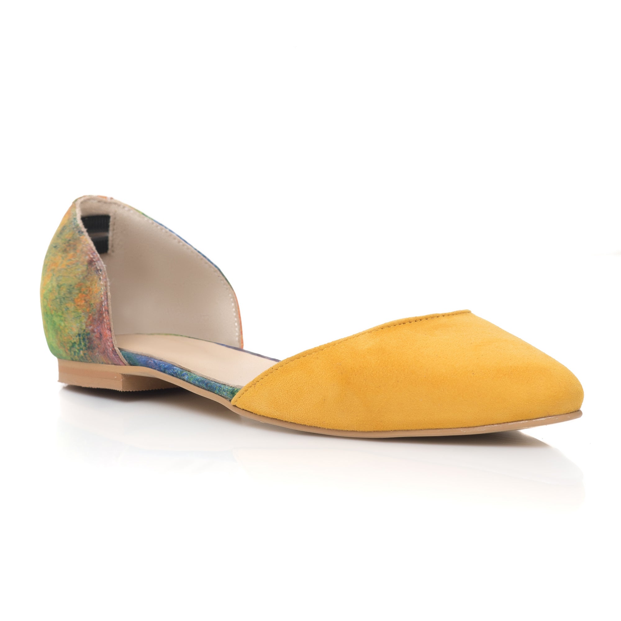 Balerini Piele Galben Carmi C4 - orice culoare