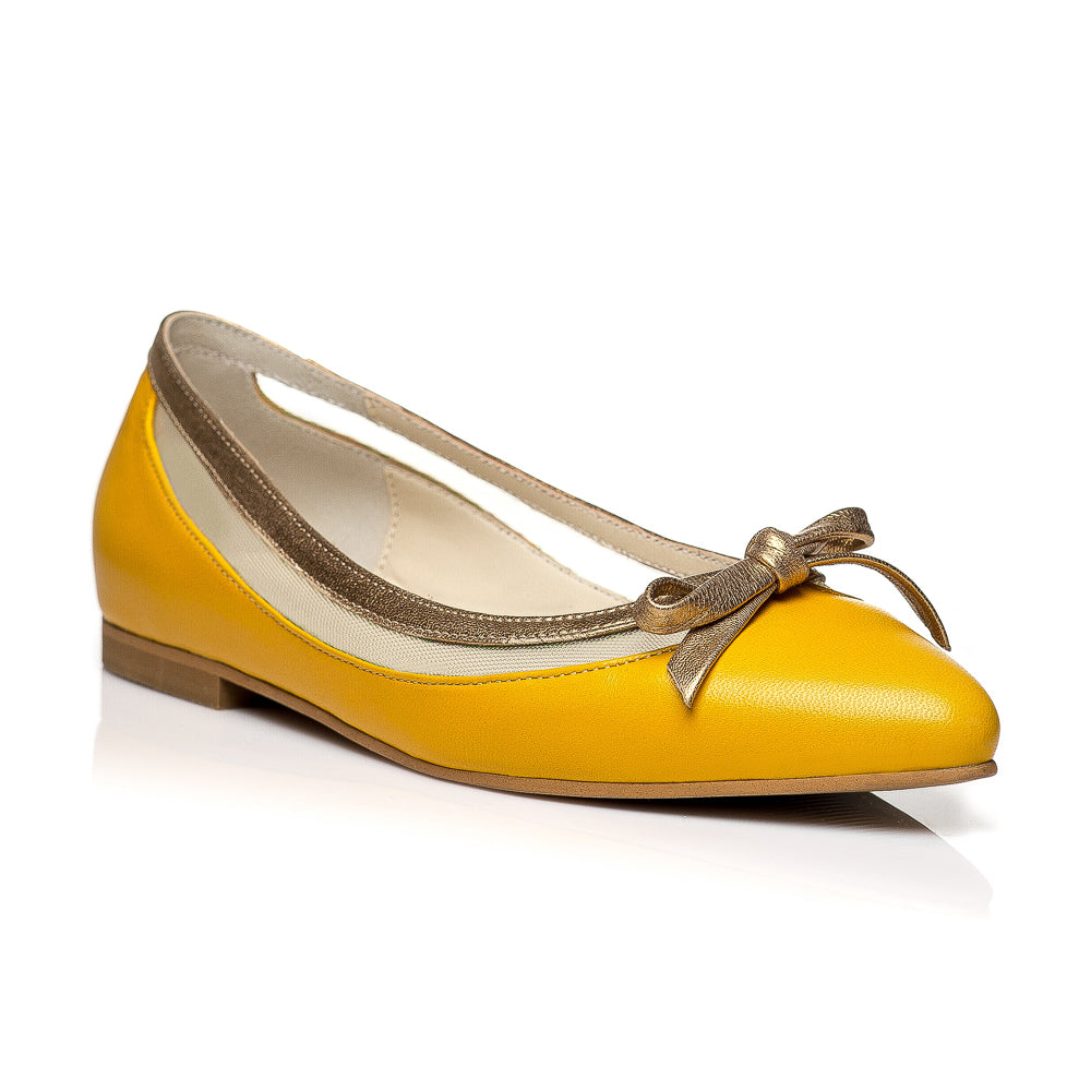 Balerini piele galben C2 - orice culoare