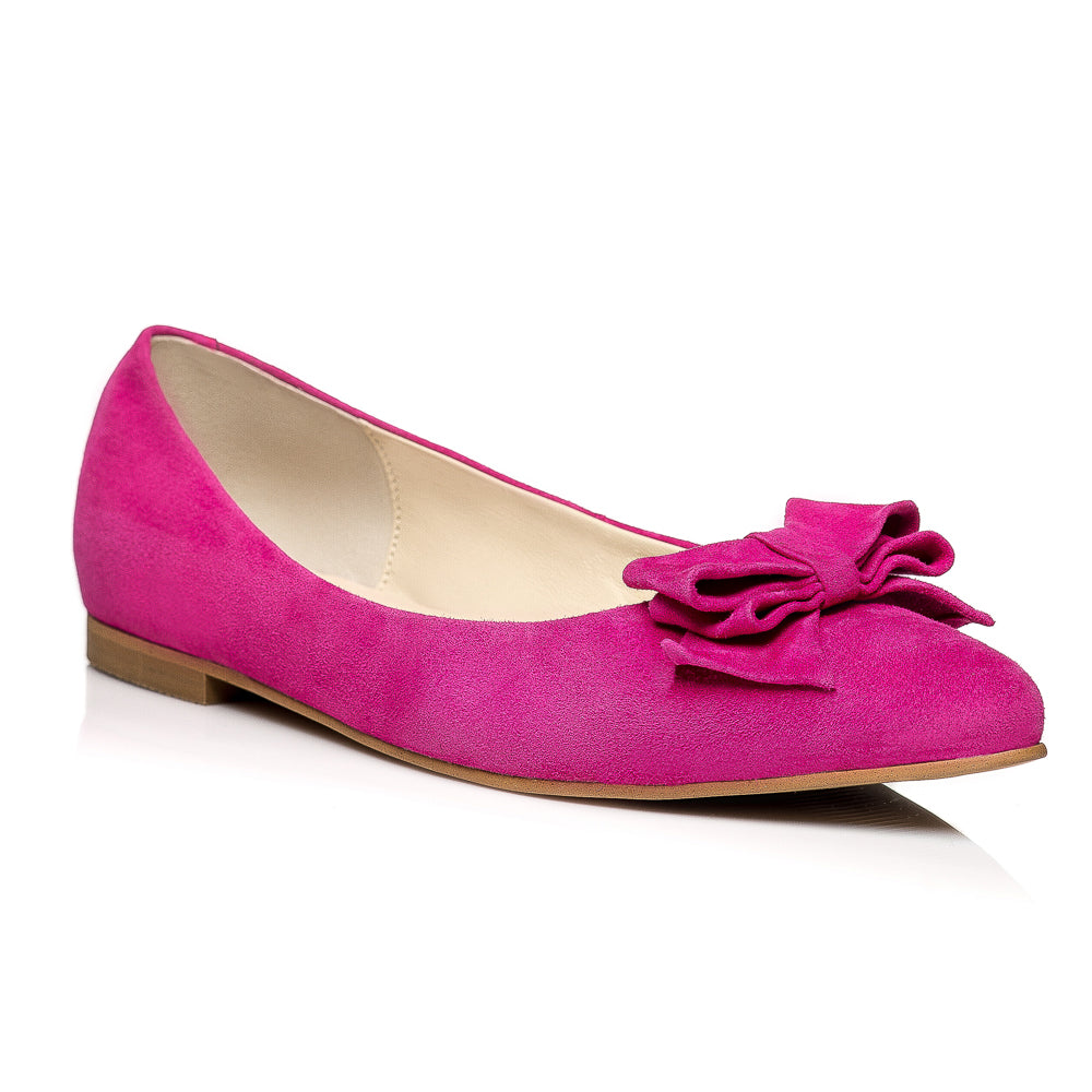 Balerini piele intoarsa Marsala C1 - orice culoare