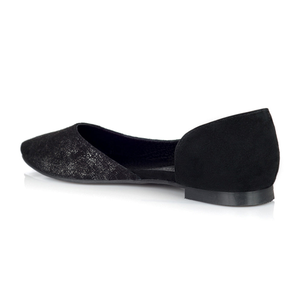 Balerini Piele Intoarsa Decupat cu Varf Ascutit N4- orice culoare