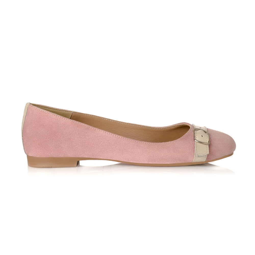 Balerini Piele Intoarsa Roz Pudra L3 - orice culoare