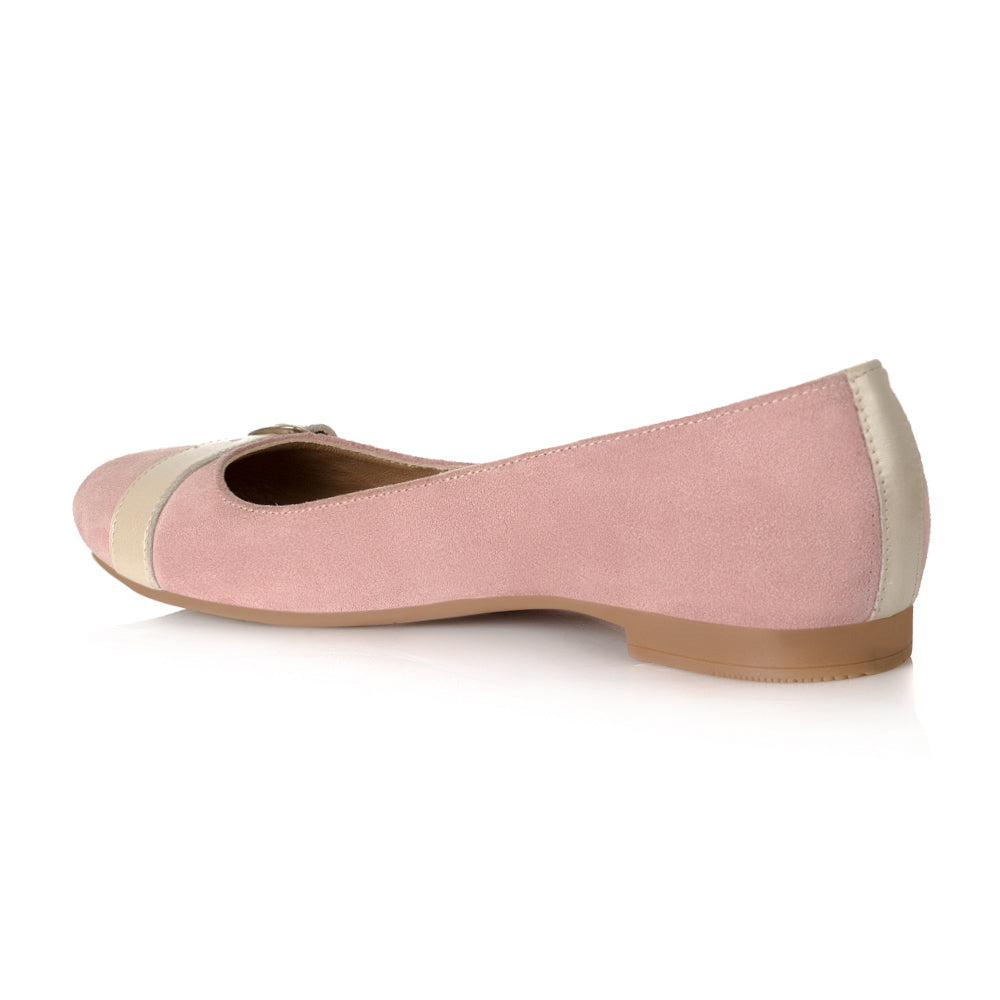 Balerini Piele Intoarsa Roz Pudra L3 - orice culoare