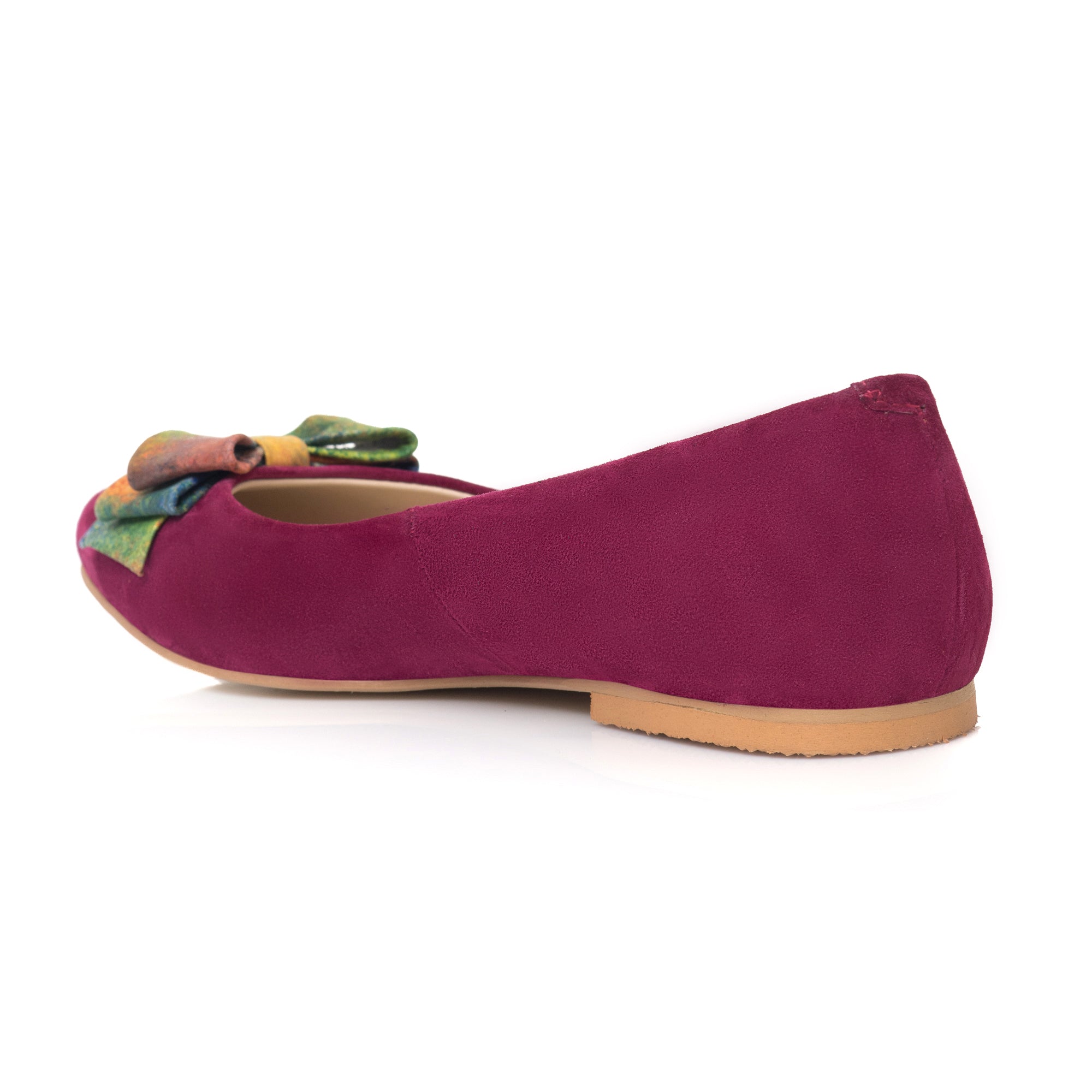 Balerini piele intoarsa Marsala C1 - orice culoare